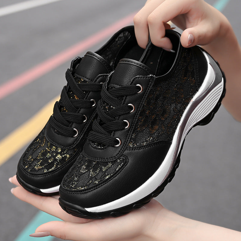 New Korean Style Embroidered Shoes Women's Breathable Sneakers