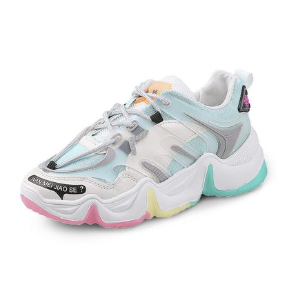 Rainbow platform casual sneakers
