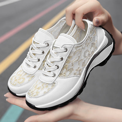 New Korean Style Embroidered Shoes Women's Breathable Sneakers